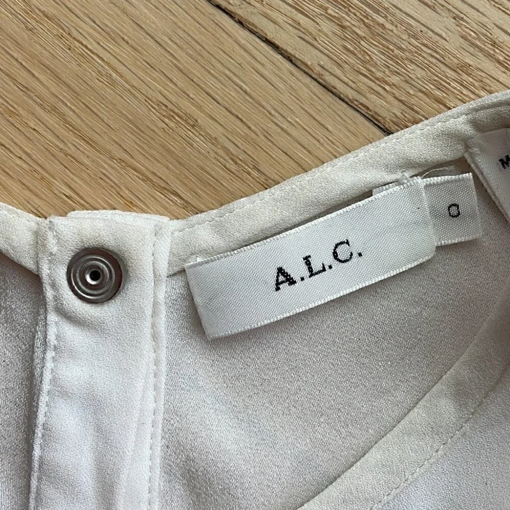 𝅺🤍 A.L.C. Sleeveless white top - size 0​